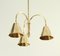 Brass Ceiling Lamp by Valenti, Spain, 1960s, Image 3