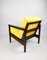 Fauteuil en Velours de Jade Jaune, 1970s 7