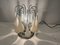 Lámparas de mesa en cascada de cristal de Murano blanco, años 70. Juego de 2, Imagen 4