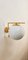 Ottone Wall Light with Shiny White Sphere, 1990s 6