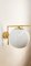 Ottone Wall Light with Shiny White Sphere, 1990s 9