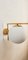 Brass Wall Light with Satin Glass, 1990s 5