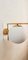 Brass Wall Light with Satin Glass, 1990s, Image 5