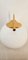 Brass Wall Light with Satin Glass, 1990s 3