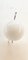 Verchromte Wandlampe mit Glänzender Weißer Glaskugel, 1990er 9