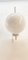Verchromte Wandlampe mit Glänzender Weißer Glaskugel, 1990er 8