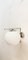 Lámpara de pared cromada con vidrio blanco satinado, años 90, Imagen 6