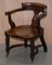 Victorian Walnut Captains Chair with Carved Back from Eton College, 1860 3