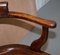 Viktorianischer Captains Chair aus Nussholz mit geschnitzter Rückenlehne von Eton College, 1860 10