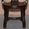 Victorian Walnut Captains Chair with Carved Back from Eton College, 1860 17