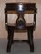 Victorian Walnut Captains Chair with Carved Back from Eton College, 1860 16