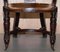 Victorian Walnut Captains Chair with Carved Back from Eton College, 1860 12