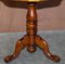 Vintage Italian Marquetry Inlaid Burr Walnut and Hardwood Side Tables, Set of 2 8