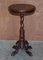 Exquisite Antique Barley Twist Hand Carved Hardwood Side End Lamp Wine Table, 1900 2