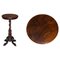 Exquisite Antique Barley Twist Hand Carved Hardwood Side End Lamp Wine Table, 1900, Image 1