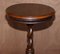 Exquisite Antique Barley Twist Hand Carved Hardwood Side End Lamp Wine Table, 1900 6