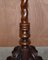 Exquisite Antique Barley Twist Hand Carved Hardwood Side End Lamp Wine Table, 1900 9