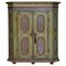 European Hand-Painted Wardrobe or Cupboard in Oak, 1800s 1