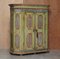 European Hand-Painted Wardrobe or Cupboard in Oak, 1800s 2