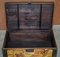 Vintage Hand-Painted Trunk or Chest with Immortals and Buildings Decor, Image 14