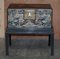 Large Vintage Chinese Hand-Painted Chests on Stands, Set of 2 3