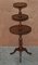 Antique 3-Tiered Side Table in Hardwood, Image 2