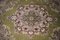 Large Vintage French Green Rug, Image 7