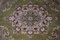 Large Vintage French Green Rug, Image 3