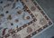 Vintage French Hand Woven Blue Rug, 1940s 8