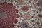 Großer antiker französischer roter Teppich 8