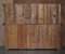 Large Italian Geometric Burr Pippy Oak Panelled Marquetry Housekeepers Cupboard, Image 19