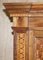 Large Italian Geometric Burr Pippy Oak Panelled Marquetry Housekeepers Cupboard, Image 6
