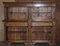 Large Italian Geometric Burr Pippy Oak Panelled Marquetry Housekeepers Cupboard, Image 11