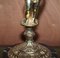 Lampada da tavolo grande in marmo e ottone con puttis cherubino, anni '40, Immagine 5