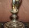 Large Marble & Brass Table Lamp with Cherub Puttis Angel, 1940s 5