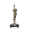 Large Marble & Brass Table Lamp with Cherub Puttis Angel, 1940s 1