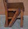 Antique Arts & Crafts Metamorphic Library Steps, 1880s 11
