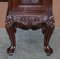 Indian Carved Hardwood Floral Decorated Dressing Table & Mirror, Image 10