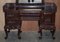Indian Carved Hardwood Floral Decorated Dressing Table & Mirror 3