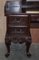 Indian Carved Hardwood Floral Decorated Dressing Table & Mirror, Image 4