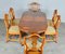 Mesa de comedor y sillas extensibles estilo Regency ovaladas de Burr & Yew. Juego de 7, Imagen 3