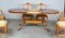 Regency Style Oval Burr & Yew Extendable Dining Table & Chairs, Set of 7 2