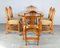 Regency Style Oval Burr & Yew Extendable Dining Table & Chairs, Set of 7 4