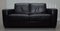 20th Century Black Leather 2-Seater Sofa from Natuzzi 6