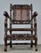Charles II Hand Carved Walnut Armchairs, 1900, Set of 2 7