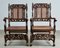 Set of Charles II Hand Carved Walnut Armchairs, 1900 9