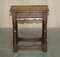 18th Century English Oak Jointed Stool or Side End Table, 1760s, Image 2