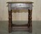 18th Century English Oak Jointed Stool or Side End Table, 1760s 3