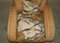 Art Deco Style Wicker Club Armchairs with Mulberry Flying Ducks Cushions, Set of 2 15