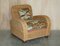 Art Deco Style Wicker Club Armchairs with Mulberry Flying Ducks Cushions, Set of 2 2